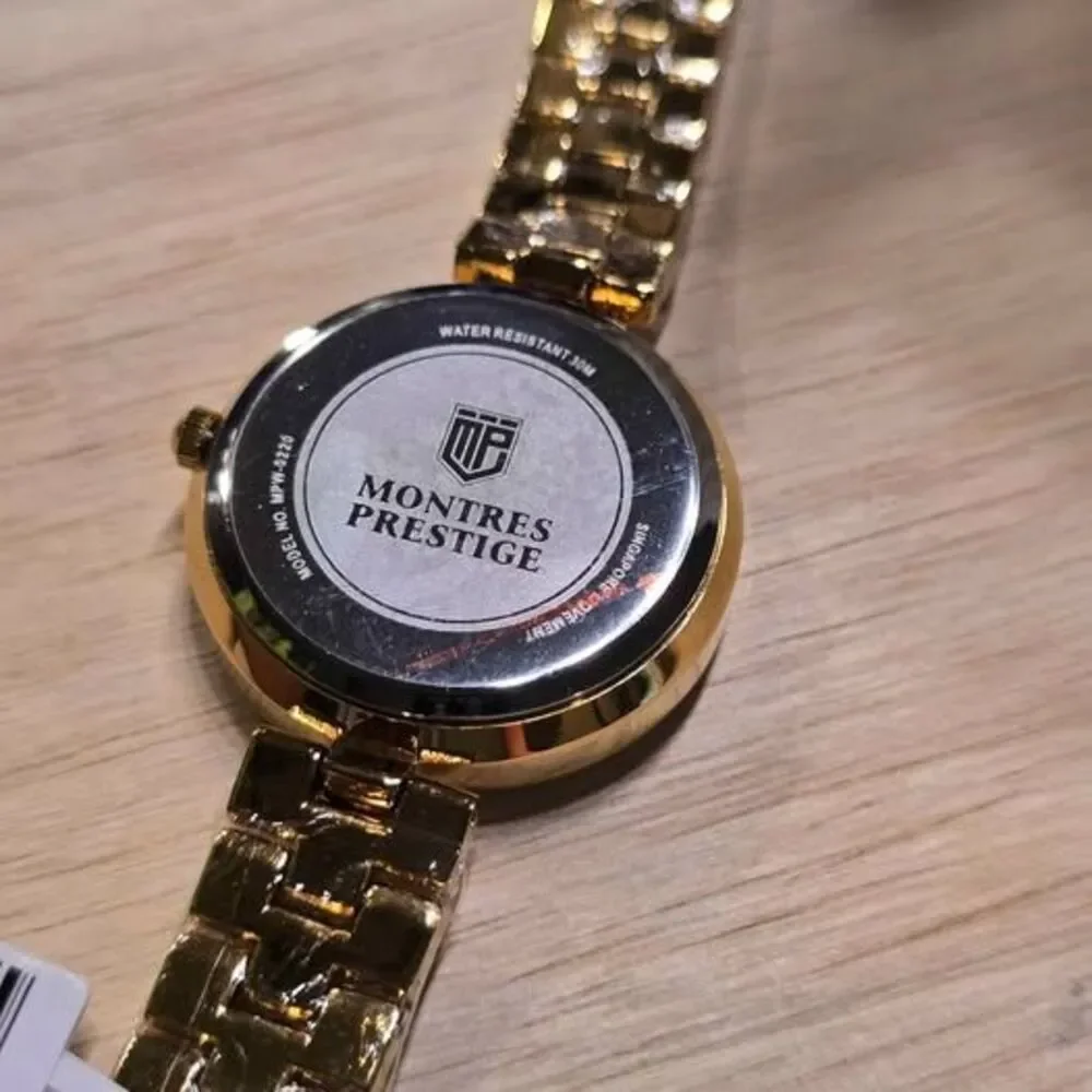 Montres Prestige MPW-0220 Women's Gold-Tone Crystal Watch